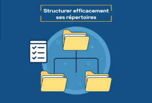 Un dossier se divisant en deux sous-dossier pour représenter la structure.